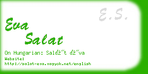 eva salat business card